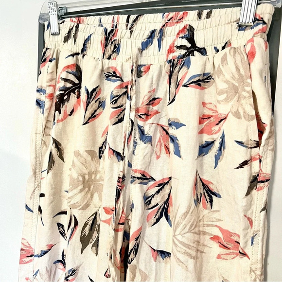 Briggs New York Womens Relaxed Fit Floral Linen Pull on Pant Size Small D163 - Picture 4 of 10